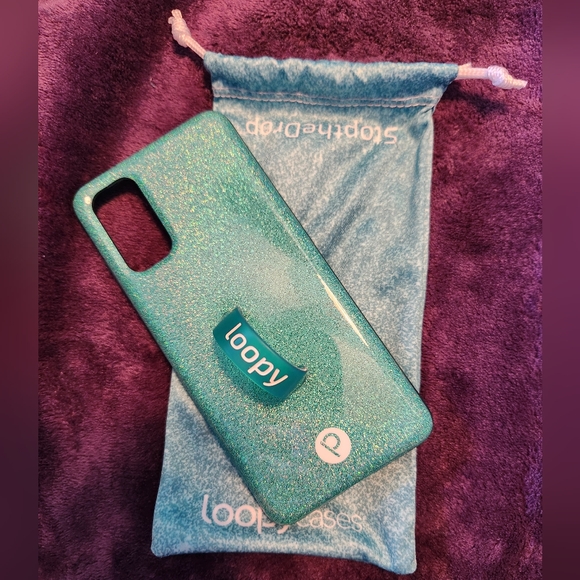 Loopy Case Samsung Galaxy S20 - Sparkle Turquoise - Picture 4 of 4